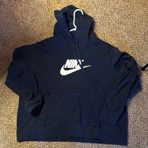 Nike Men's Dark Blue Pullover Hoodie